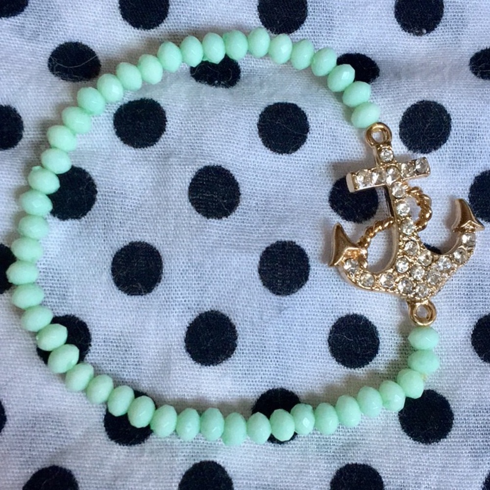 Anchor beaded bracelet!